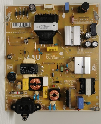 [26-] LG 43UK6200PLA – Carte alimentation EAX67209001 1.5