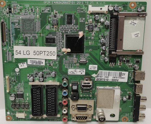 LG 50PT250 – Carte mère GP2R EAX63426602