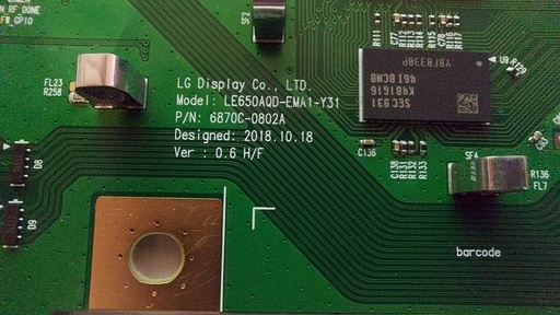 LG OLED65C9PLA – Carte T-CON LE650AQD-EMA1-Y31